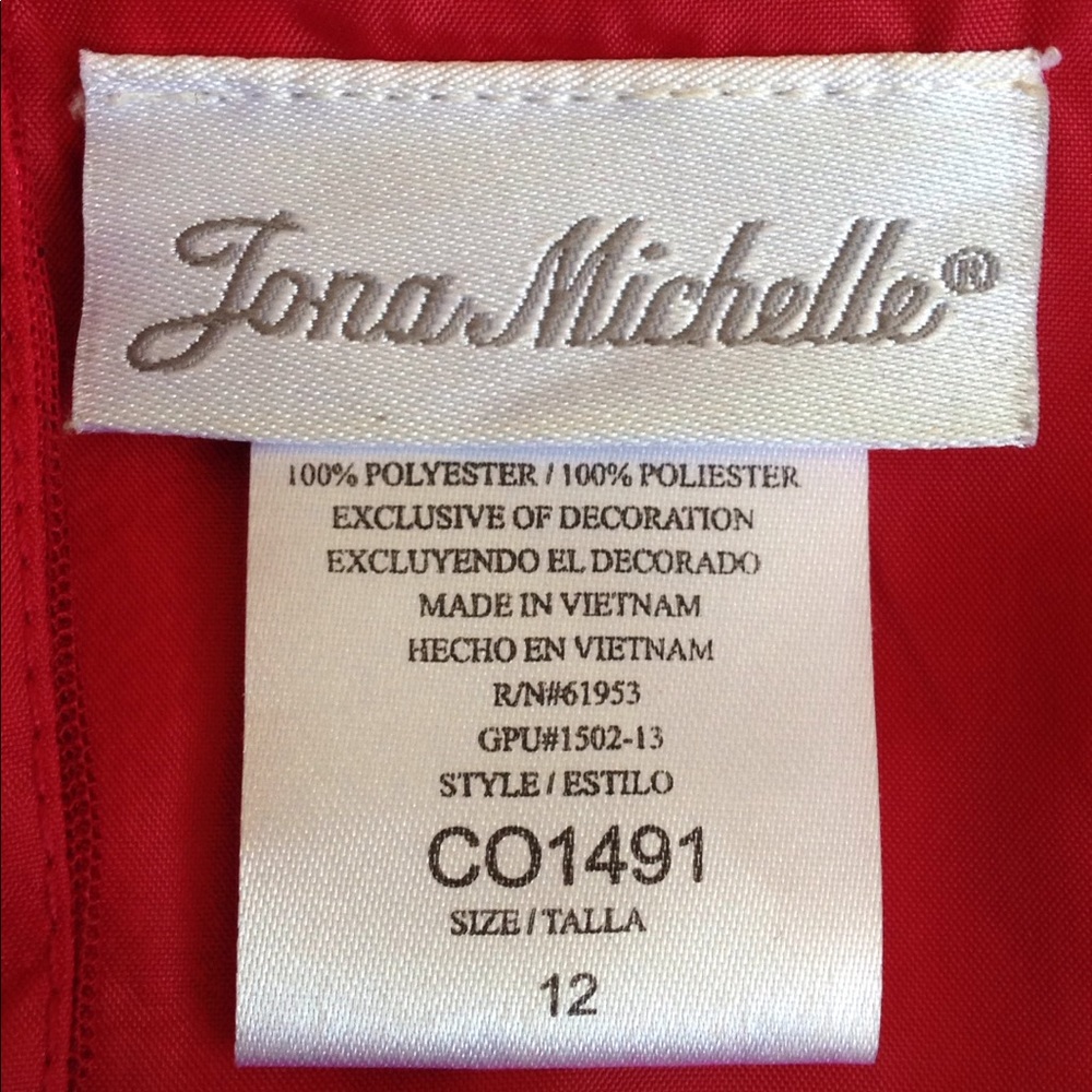 SOLD! Red Girls Dressy Dress - Picture 6 of 6